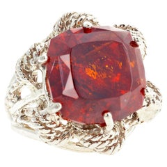 AJD, bague en sphalerite de 16,4 carats extrêmement scintillante