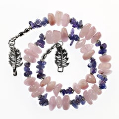 AJD  17 Inch Summertime Kunzite and Tanzanite Necklace