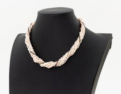 Pomellato 18K Yellow Gold and Baroque Seed Pearl Multi-Strand Necklace
