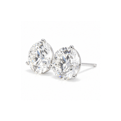 GIA 8.02ctw K VS2 Round Brilliant Diamond Martini Earrings
