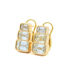 2ct GIA Certified Emerald Diamond Earrings by Premier Gem Corp