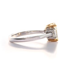 Forevermark Fancy Light Yellow Radiant Diamond Ring, 1.41ct, VS1, 18K Golda