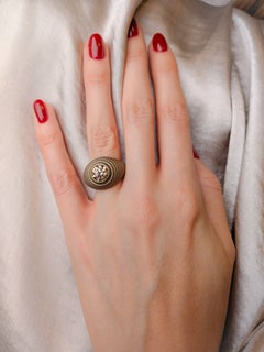 Natural Fancy Brown Diamond 2.39ct Ring in Golden Titanium IGI certificate