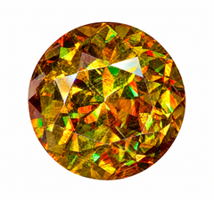 Natural Sphene (Titanite) 4.73 Carat – Round Cut Rainbow Fire Loose Gemstone