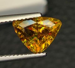 Natural Sphene (Titanite) 2.70 Carat – Fancy Cut Rainbow Fire Loose Gemstone