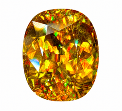 Natürlicher Sphene (Titanit) 4,50 Karat – Loser Edelstein im Kissenschliff mit Regenbogenfeuer