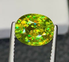 Natural Sphene (Titanite) 3.10 Carat – Oval Cut Rainbow Fire Loose Gemstone