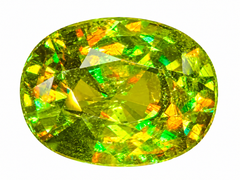 Natural Sphene (Titanite) 3.10 Carat – Oval Cut Rainbow Fire Loose Gemstone