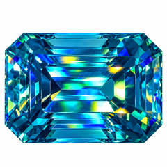 Natural Cambodia Blue Zircon 10.62 Carat Loose Gemstone – Large Faceted Blue