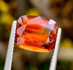 Natural Reddish Orange Grossular Garnet 4.58 Carat – Loose Garnet Gemstone