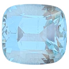 Natural Pakistan Aquamarine Gemstone 3.76 Carat Cushion Cut – Loose Sky Blue