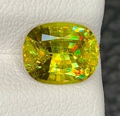 Natural Sparkling Sphene (Titanite) 2.13 Carat – Fancy Cut Rainbow Fire