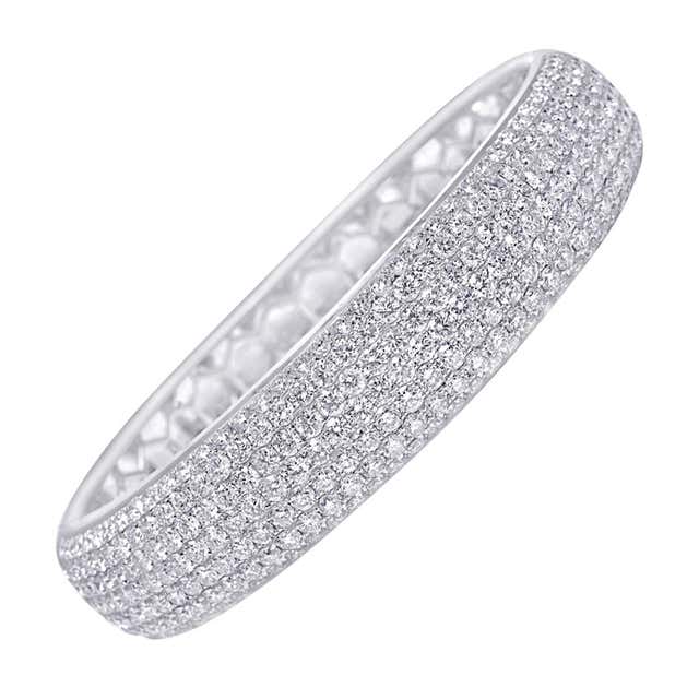 Expensive Bangles Diamond and Gold Bangle Bracelet For Sale at 1stDibs | expensive ...