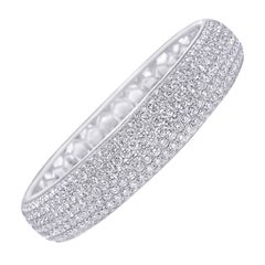 Stunning White Diamond Bangle