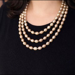 PEARL NECKLACE ‘ROPE’  Freshwater pearls from Mexico