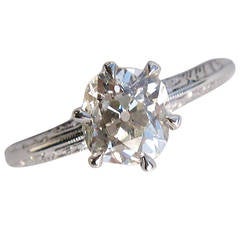 Cushion Cut Diamond Gold Engagement Ring 3