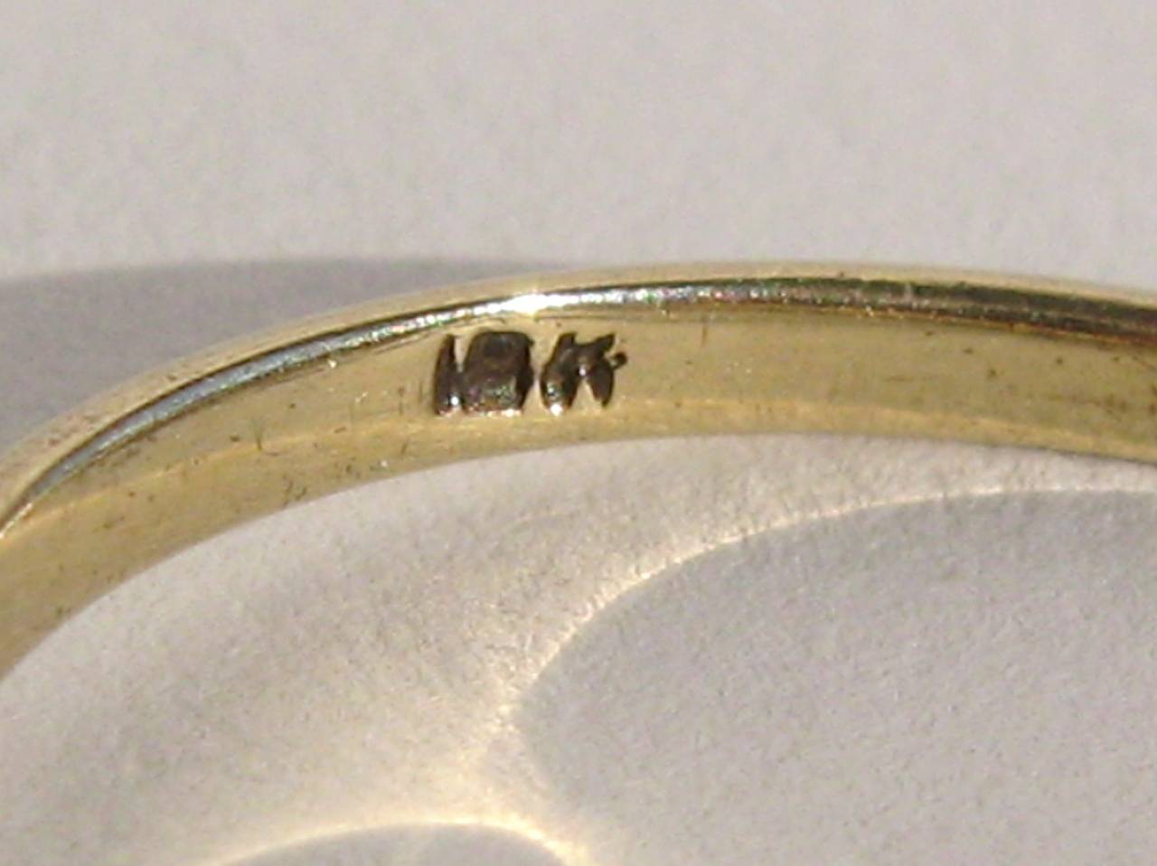 Women's Antique Old Mine Cut Diamond Gold Engagement Ring