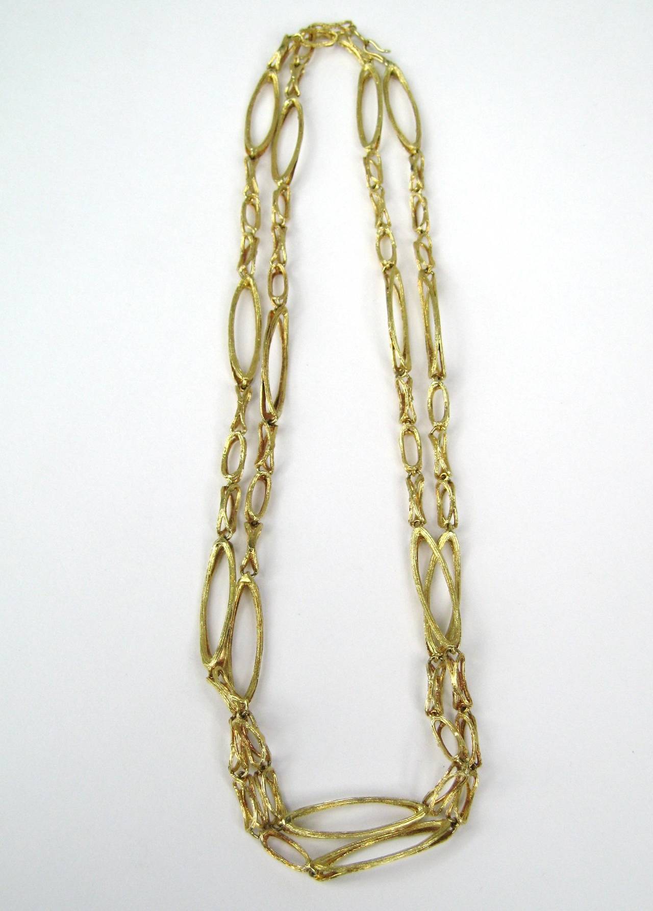 36 Inch Heavy Gold Brutalist Link Chain