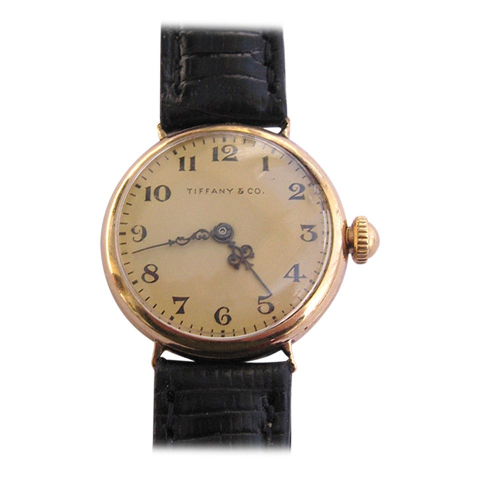 Tiffany & Co. Lady's Yellow Gold Wristwatch circa 1930s