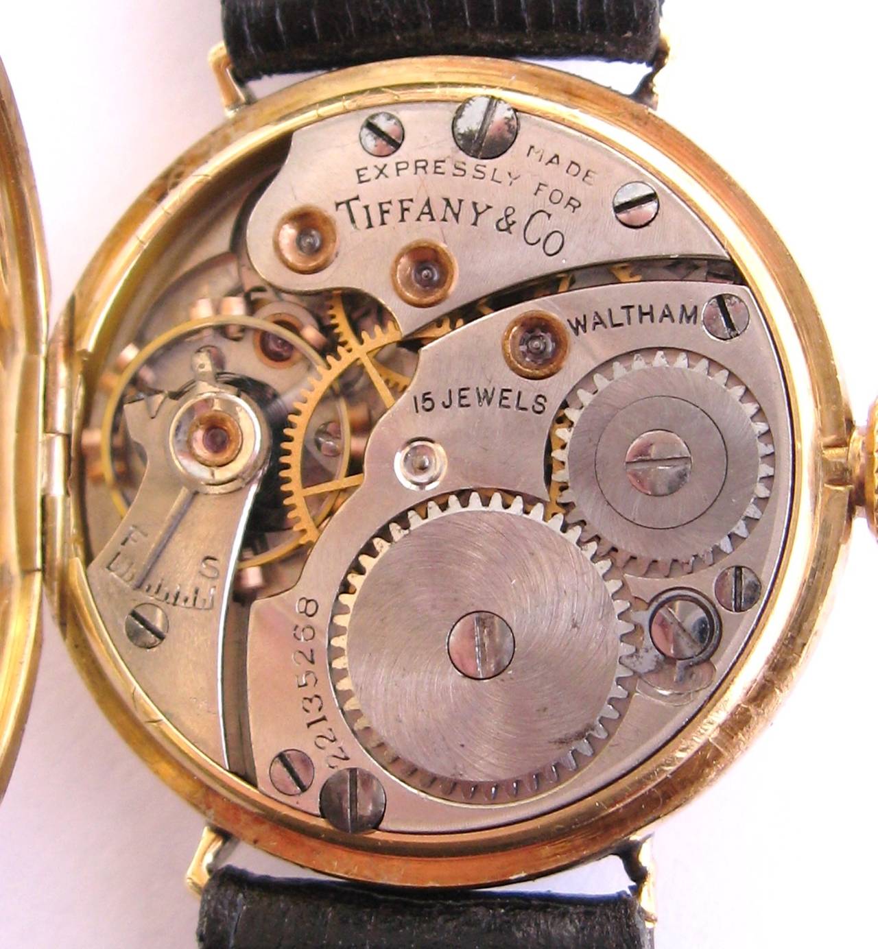 Tiffany & Co. Lady's Yellow Gold Wristwatch circa 1930s In Excellent Condition In Wallkill, NY