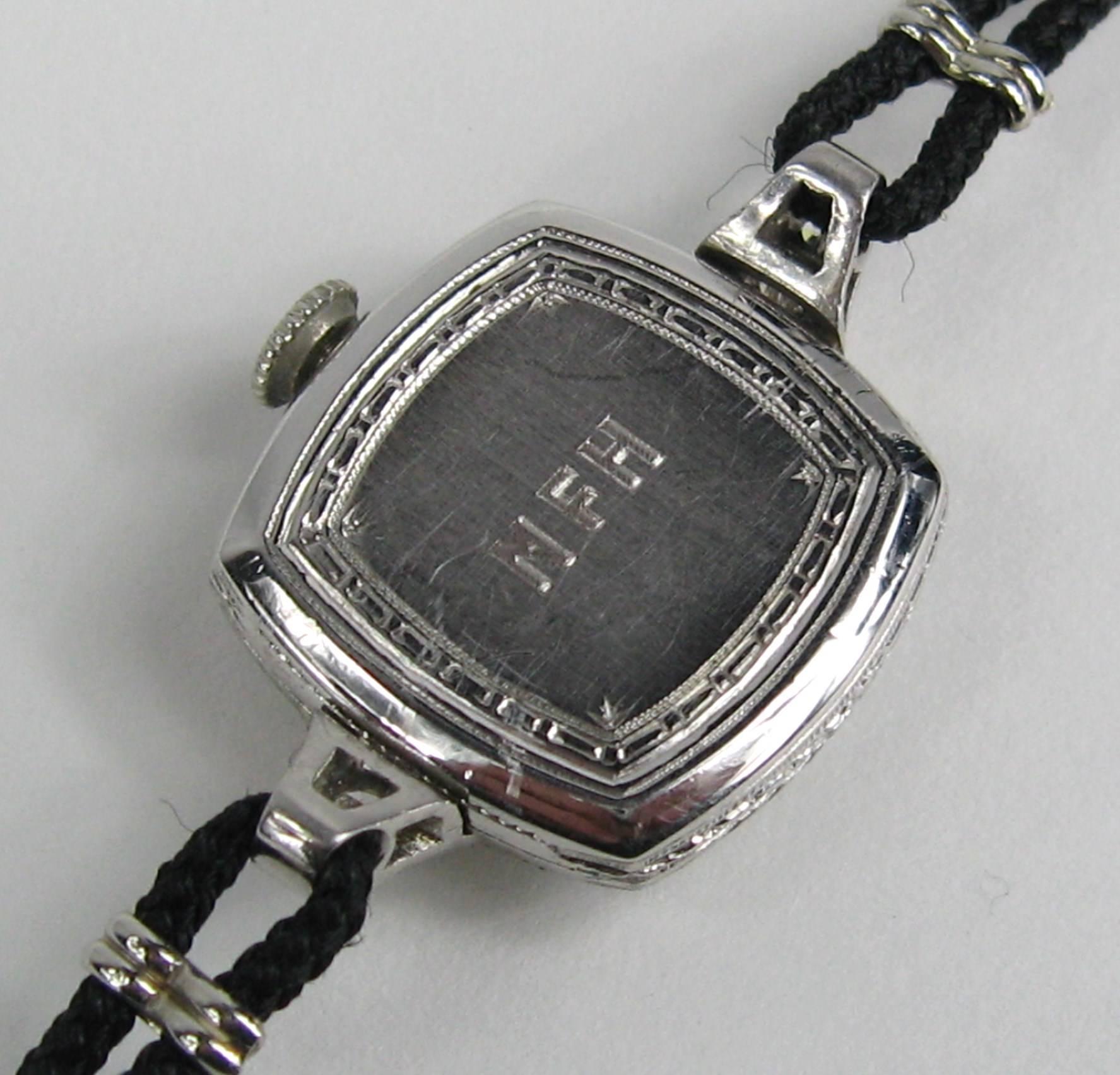  Tiffany & Co. Audemars Piguet & Co. Platinum Diamond Wristwatch In Excellent Condition In Wallkill, NY