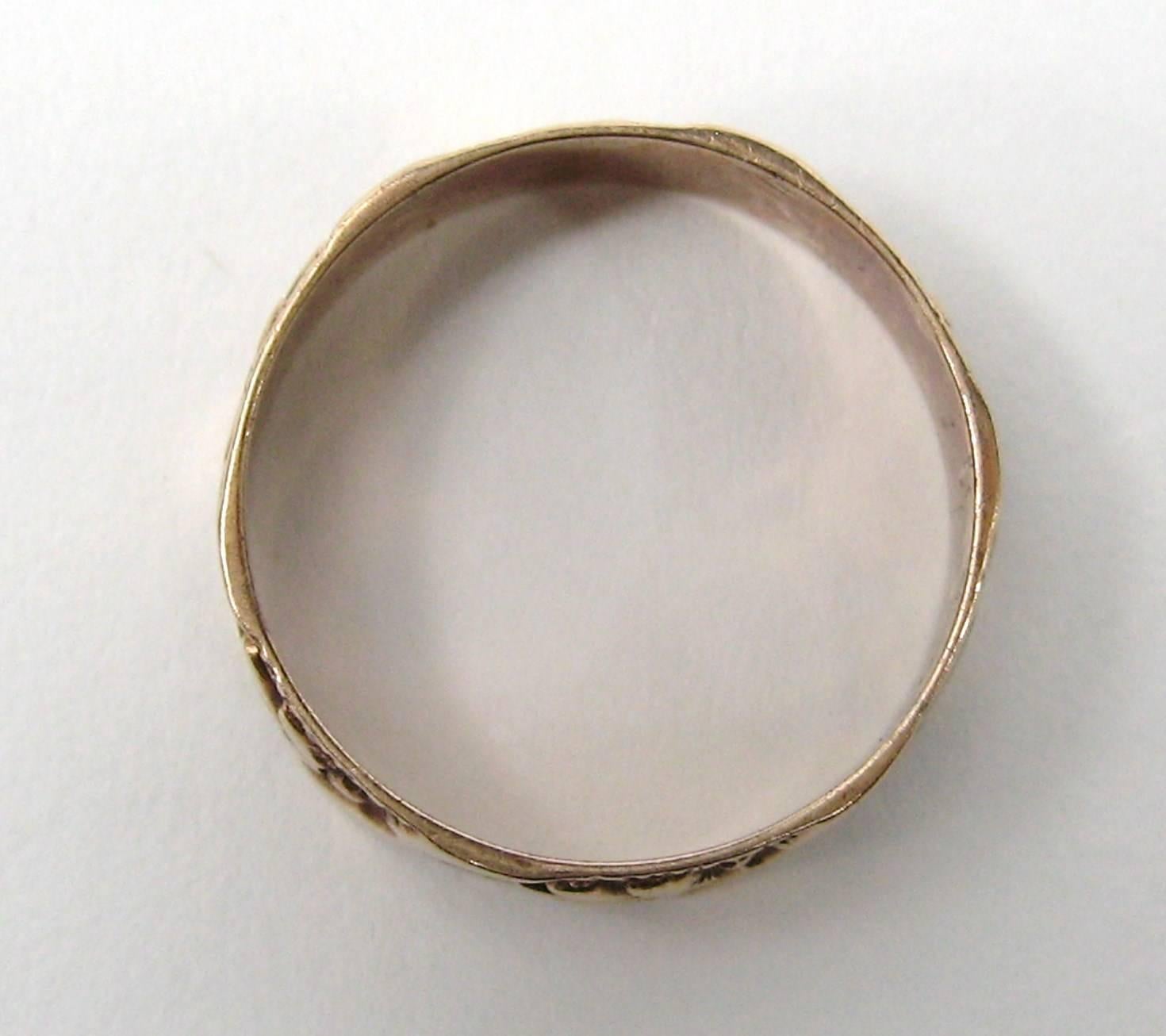 Viktorianischer 14 Karat Goldschnalle-Ring im Zustand „Gut“ im Angebot in Wallkill, NY