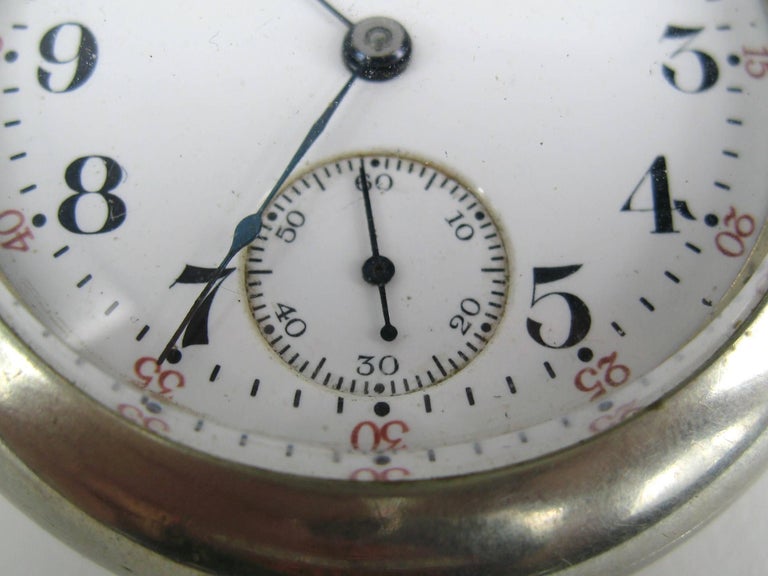 silver hamilton pocket watch