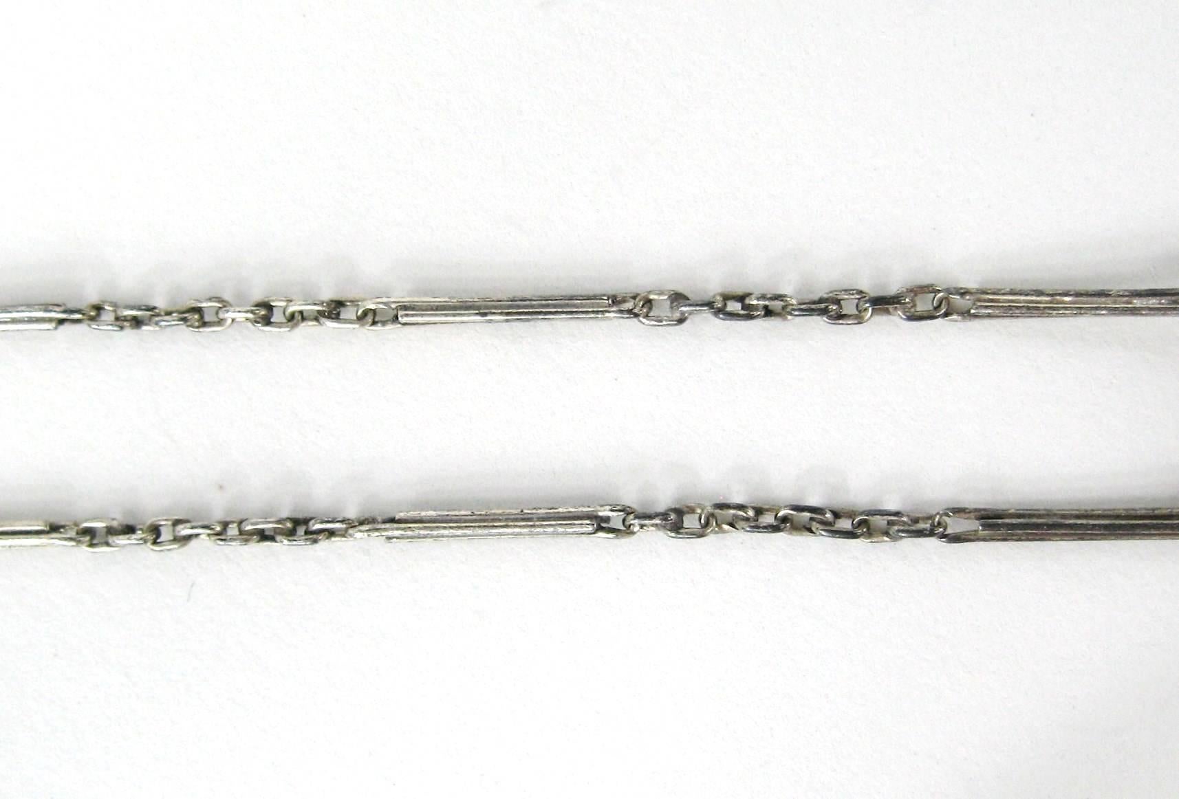 1860s Victorian Diamond Lavaliere Necklace Brooch 1.5 Carat For Sale 5
