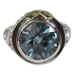 Art Nouveau Solitaire Rings
