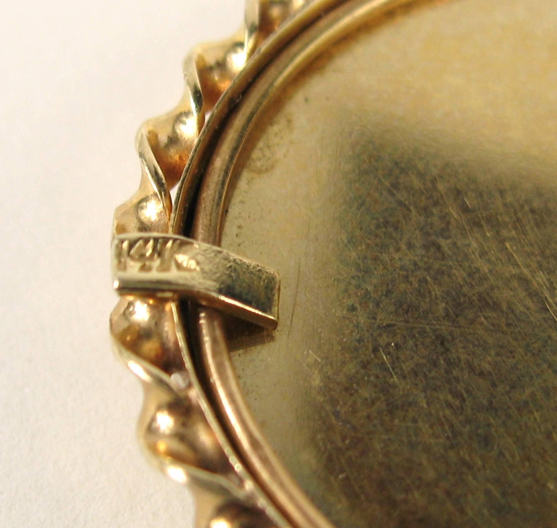 brooch with a portrait
