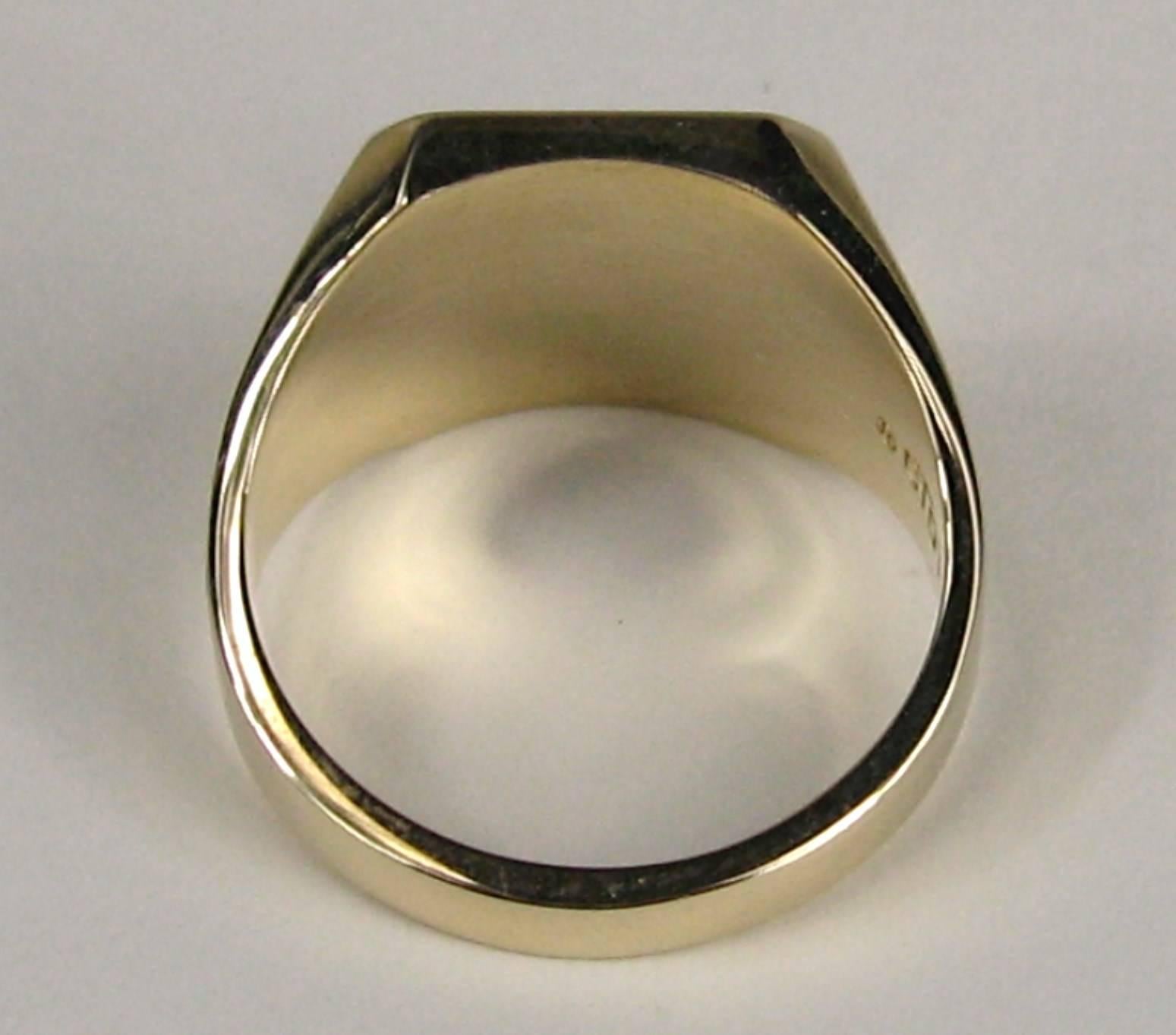 10K Gold Baummotiv-Ring 1957 Mid-Century Modernist für Damen oder Herren im Angebot