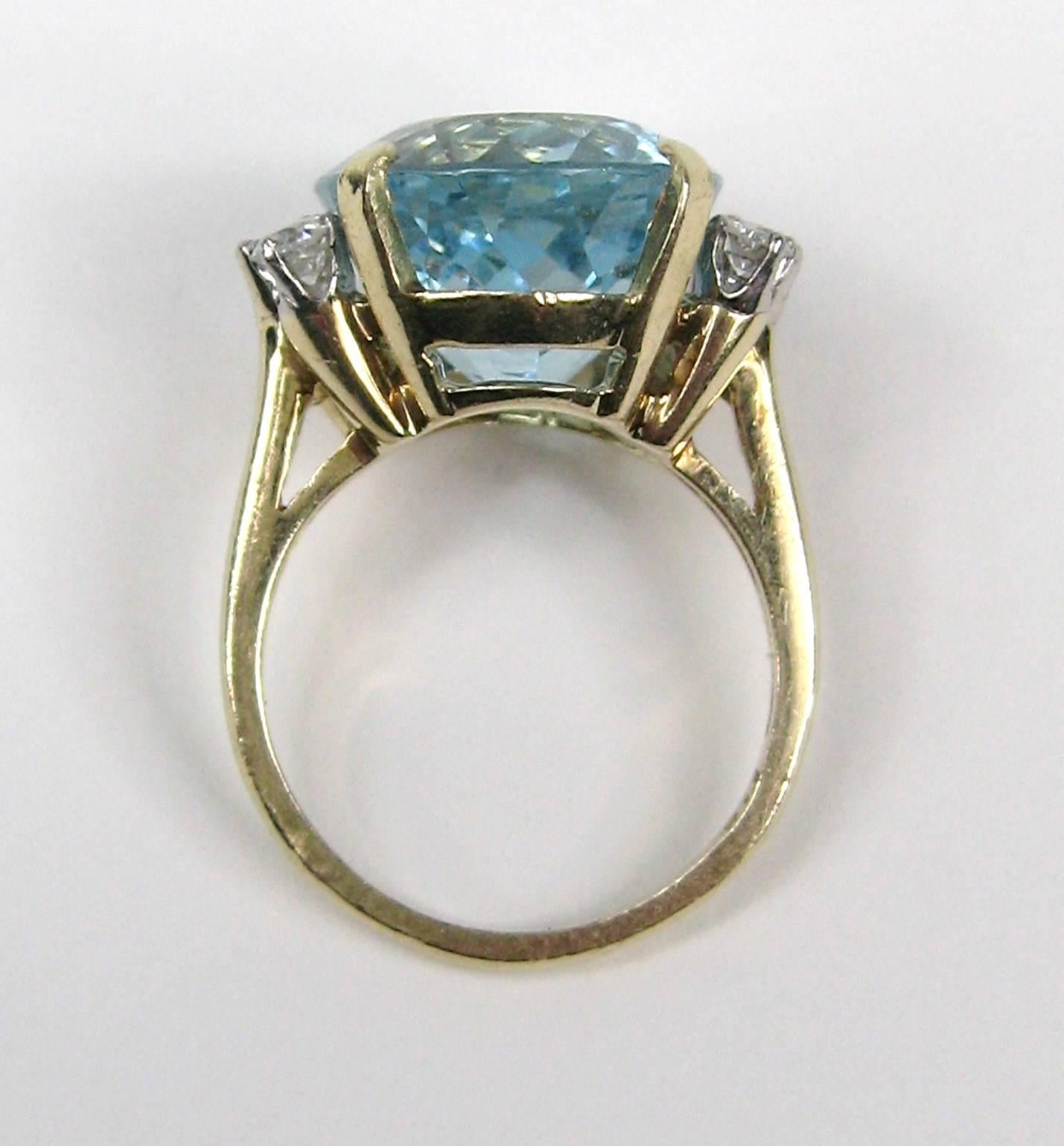 13 carat aquamarine ring