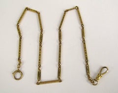 Antique 10 Karat Gold Pocket Watch Fob Chain or Necklace