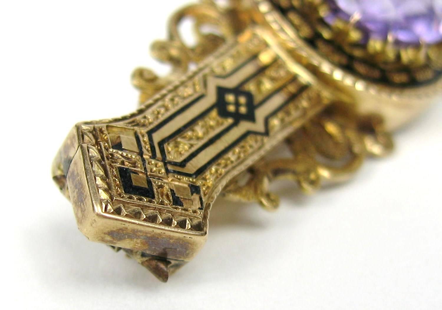 victorian gold bar brooches