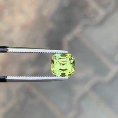 2.0 Carats Canary Tourmaline Cushion Cut Loose Faceted Gemstones for Jewellery