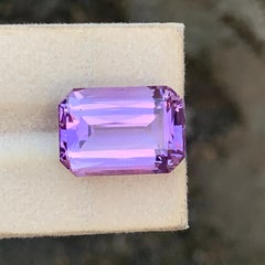 Purple Color Natural Emerald Cut African Amethyst Gemstone for Jewelry 18mm