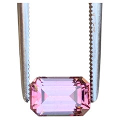 1.2 Ct Natural Pink Tourmaline Gemstone Emerald Cut for Jewellery 7mm