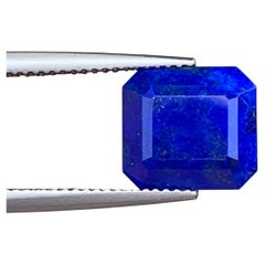 Deep Royal Blue Color Afghan Lapis Lazuli Emerald Cut Gemstone For Jewellery