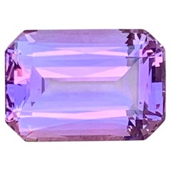 Purple Color Natural Emerald Cut African Amethyst Gemstone for Jewelry 18mm