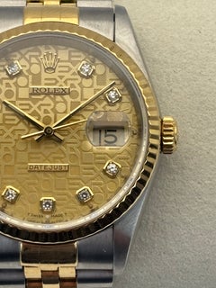 Rolex Datejust 36 Ref. 16233 36mm Solid Gold & Steel Factory Champagne Jubilee