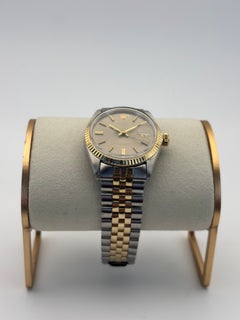 Rolex Datejust 36 Réf. 1601, 36 mm, or jaune massif et acier, cadran rare de type « pie pan » à gradins