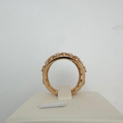 1.08 Carat Diamond Openwork Cage Dome Statement Ring in 18K Rose Gold