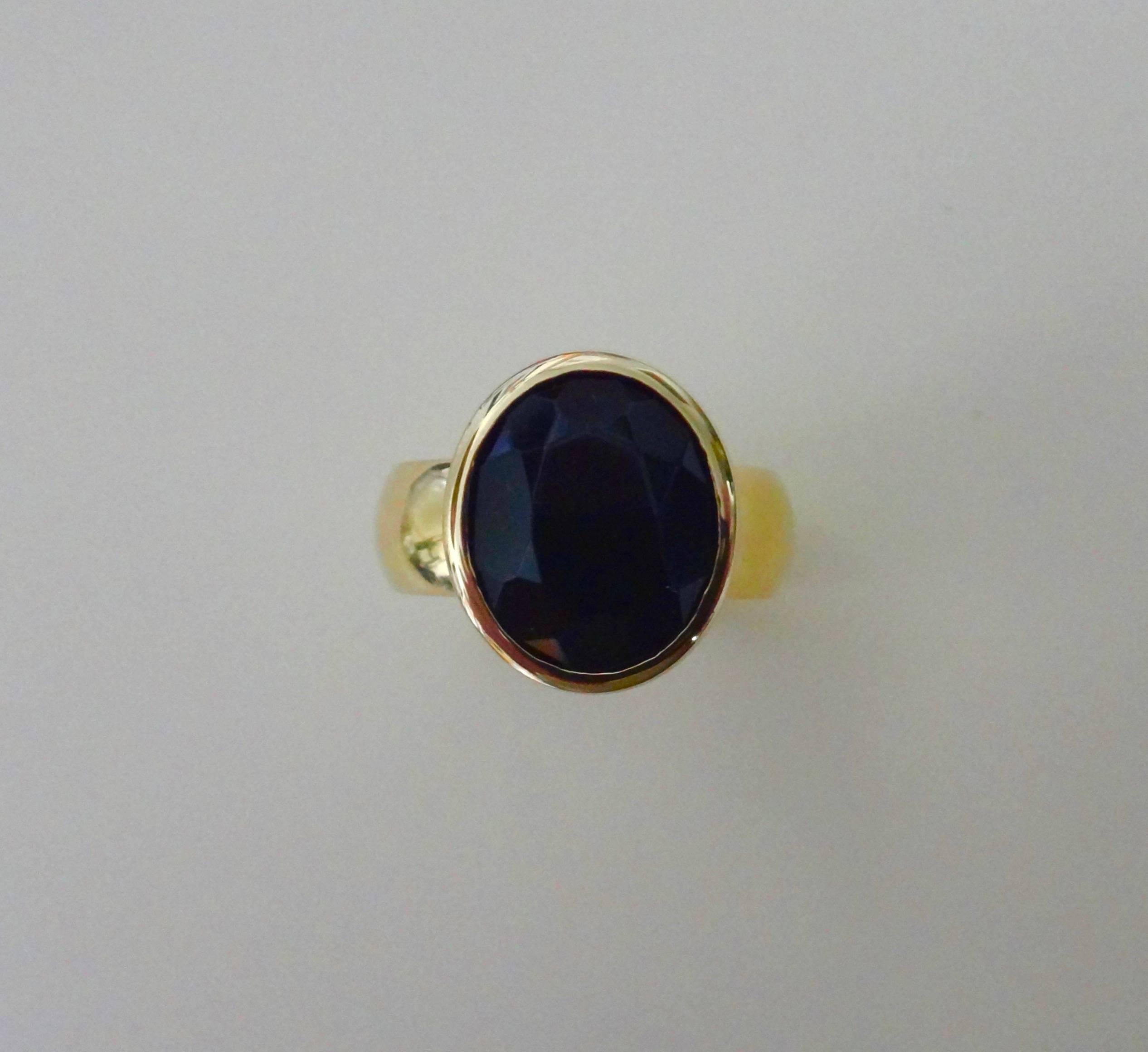 Michael Kneebone Black Spinel Leah Ring In Excellent Condition In Austin, TX