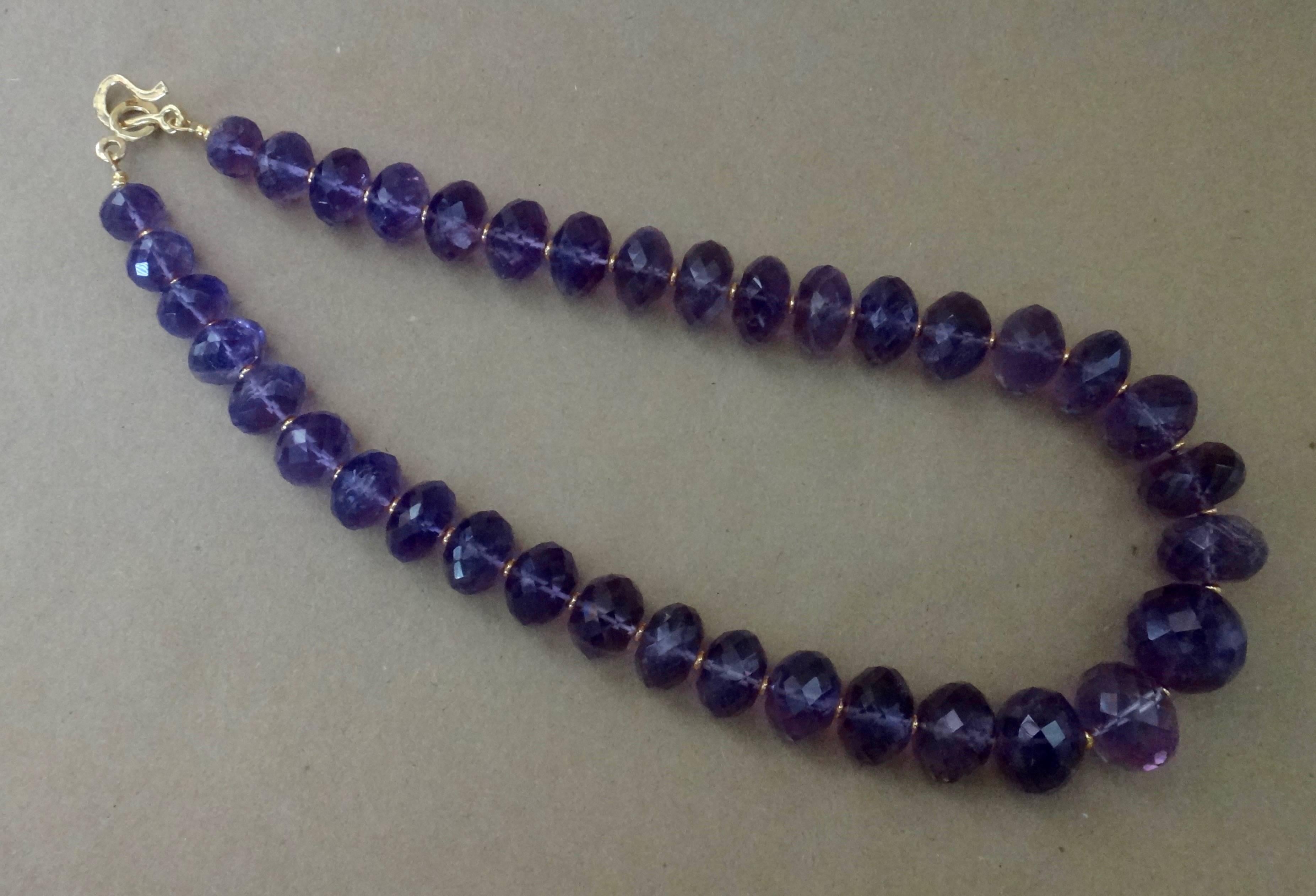 amethyst beaded necklace