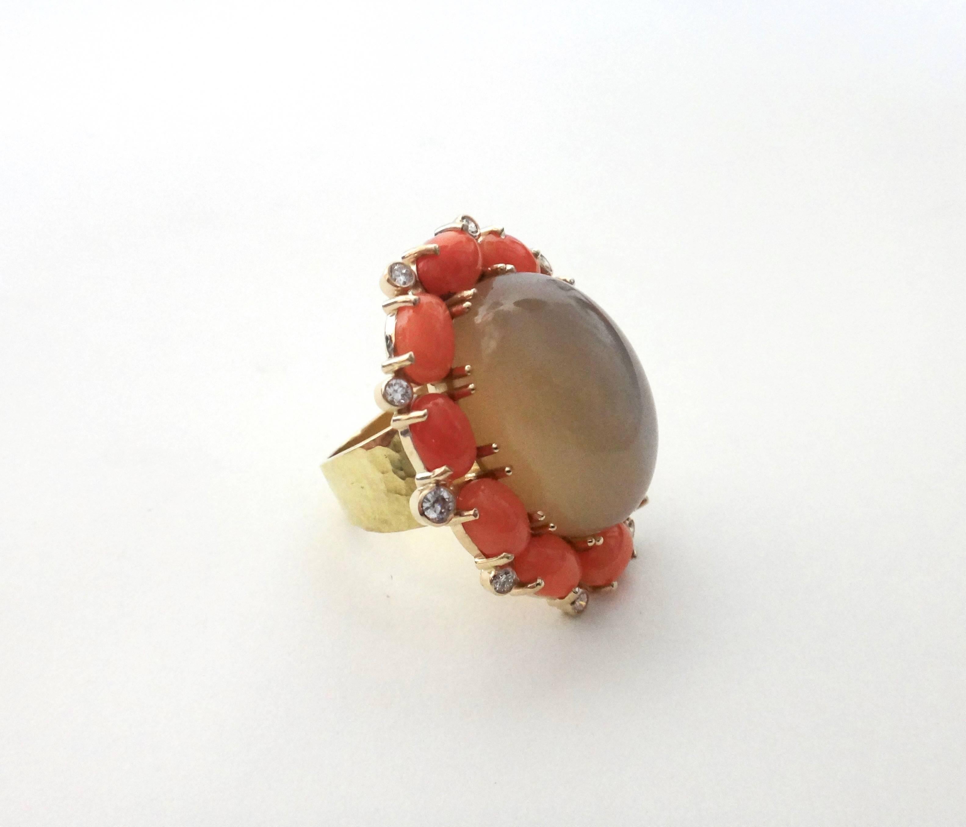 pink coral stone