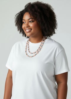 Collar de cuentas de jadeíta rosa «Baroque Pearl» de Michael Kneebone Gray