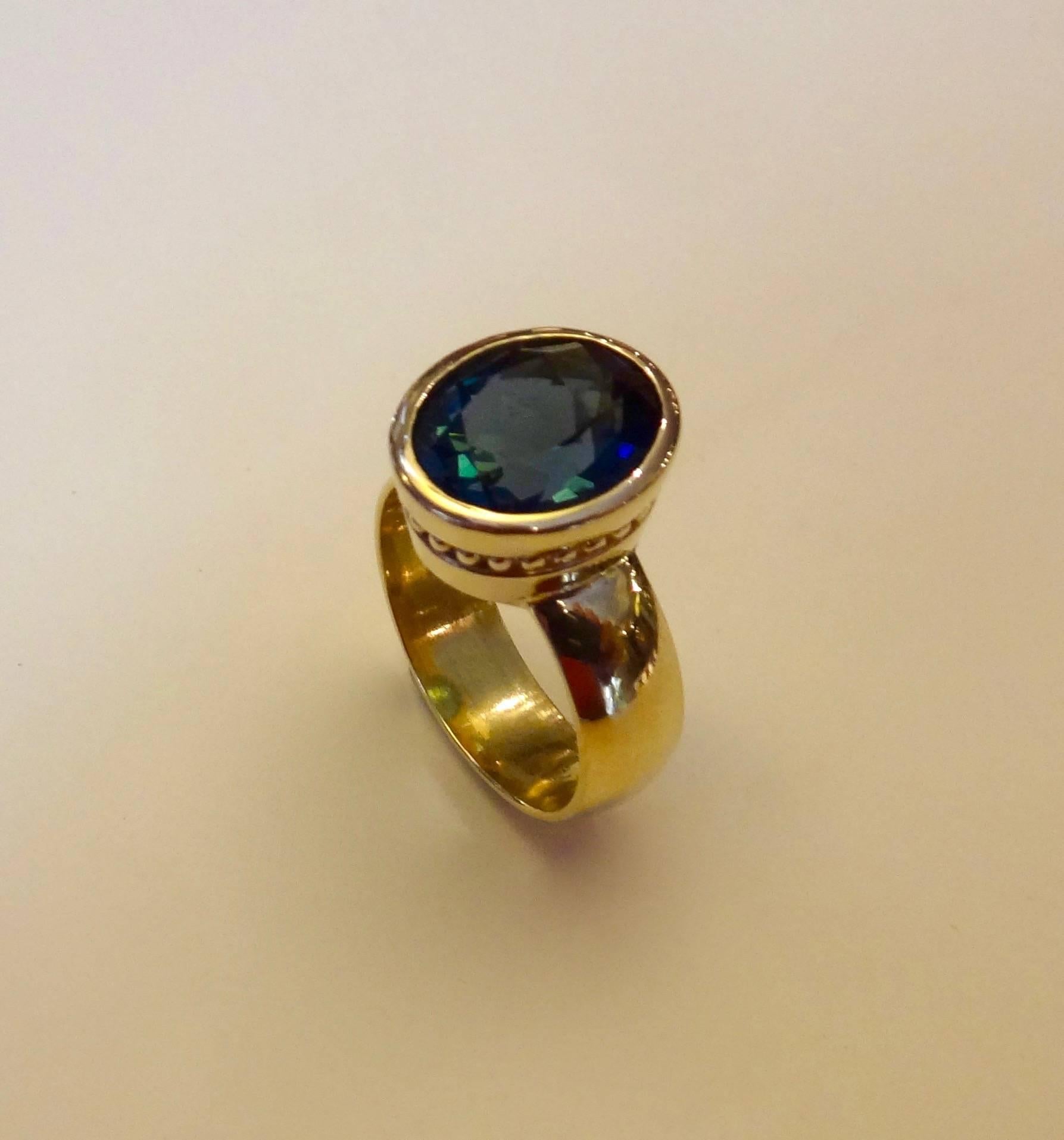 golden topaz ring