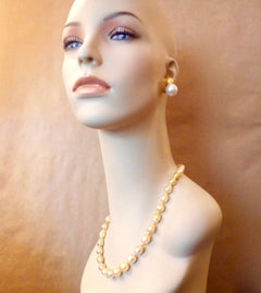 Michael Kneebone Golden Baroque Indonesian Pearl Necklace