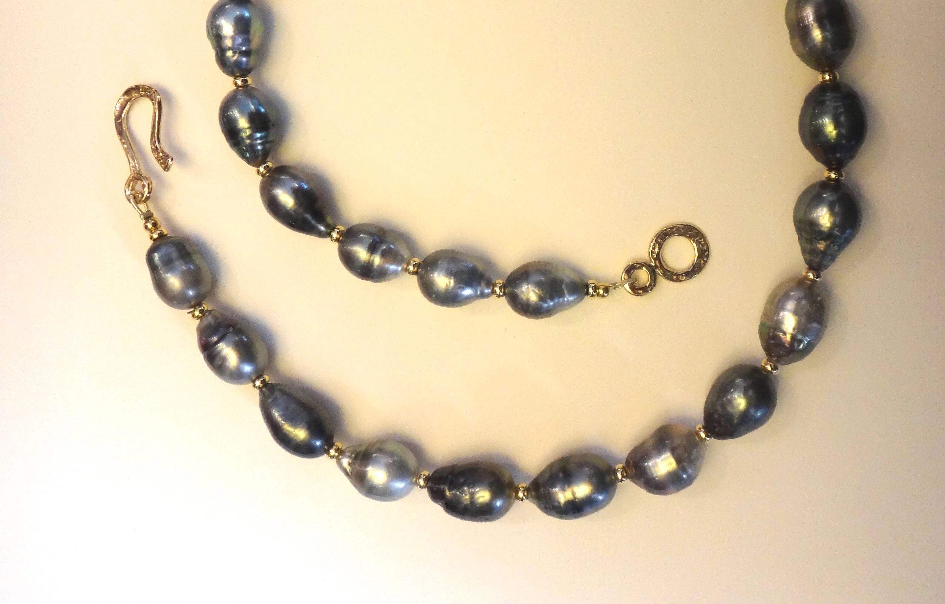 Michael Kneebone Barock-Tahiti-Perlenkette (Zeitgenössisch) im Angebot