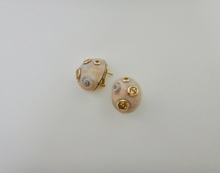 Michael Kneebone Golden Topaz 18 Karat Gold Natural S Earrings Michael Kneebone Golden Topaz 18 Karat Gold Natural S Earrings For 2